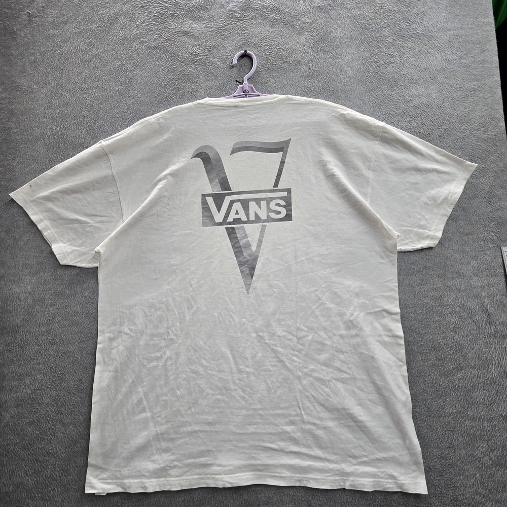 Vans Men‎ Shirt XX-LARGE White Classic Short Sleeve